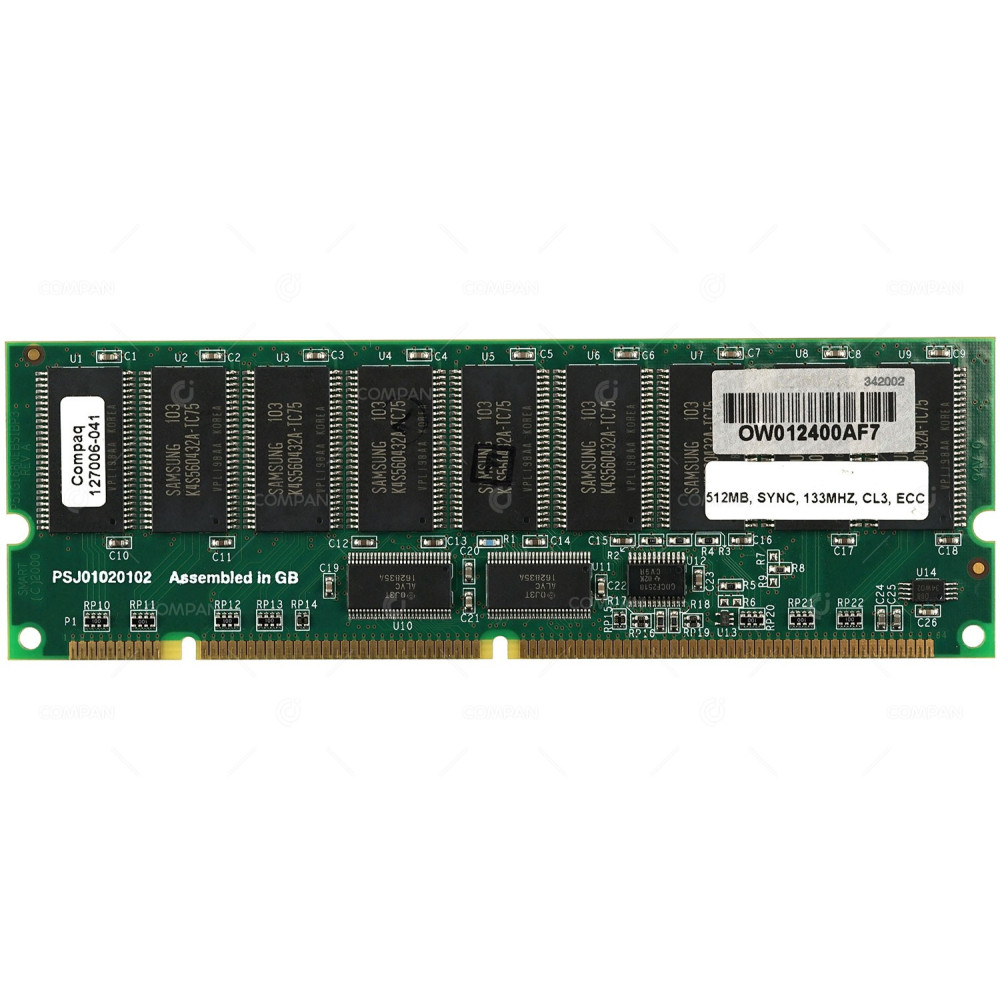 127006-041 HP 512MB PC-133 SDRAM 133 MHZ MEMORY -